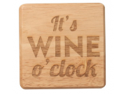 T & G 'It's WINE o'clock' Wooden Coasters (10 x 10cm)